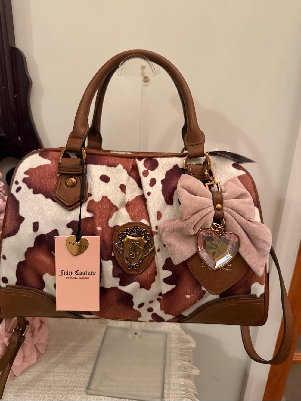 Juicy Couture Romance Cow Satchel Bag